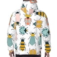 thumbnail image 6 of Bingfone Colorful Insects Men'S Drawstring Hoodie Long Sleeve Pocket Sweatshirts-3x-Large, 6 of 9