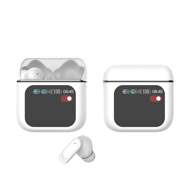 Auriculares Bluetooth Inalámbricos Auriculares Bluetooth Inalámbricos, Pantalla de Pantalla Inteligente a Color Lcd, Reducción de Ruido Anc