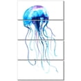 thumbnail image 2 of Grande Méduse Bleu Clair - Impression sur Toile d'Art Animalier, 2 of 3