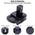 thumbnail image 3 of Adaptador de Batería Biswaye para Dewalt 20V a Ryobi 18V, 3 of 9