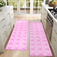 thumbnail image 4 of Kitchen Rugs Sets Of 2,Pink Breast Cancer Anti Fatigue Kitchen Mat Rugs Non Slip Washable,Decorative Kitchen Floor Mats for Kitchen,Sink,Laundry,17"X47", 4 of 5