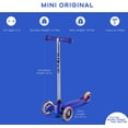 thumbnail image 5 of Micro Kickboard - Mini Original 3-Wheeled, Lean-to-Steer Scooter for Preschool Kids, Age 2-5, Blue, 5 of 12