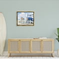 thumbnail image 2 of Stupell Industries Bike and Van Beach Nautical Blue White Painting Metallic Gold Framed Floating Canvas Wall Art, 24x30, by James Wiens, 2 of 6