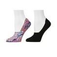 thumbnail image 2 of Josie Natori Printed Liner Socks, 2 pack, 2 of 2