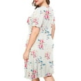 thumbnail image 2 of a.Jesdani Women's Plus Size Summer Dresses Casual Short Sleeve Pleated Dress L-4X, 2 of 7