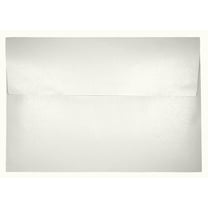 Darling Souvenir A7 Metallic-White High Quality Invitation Envelopes (5 1/4 x 7 1/4) Straight-Flap 80 LBS Self-Adhesive Ideal for Invitations, RSVP, Photo, Wedding, -Pack & Colours Available