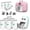 white, variant on 10 Rolls Thermal Paper for Mini Printer, Mini Pocket Printer Sticker Paper for    Camera, Mini Photo Printer Labels, For Photos, To-do Lists, 57 x 25 (10 Rolls thermal paper)