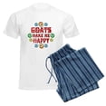 thumbnail image 6 of CafePress - Goat Happiness Men's Light Pajamas - Men's Light Loose Fit Cotton Pajama Set, 6 of 7