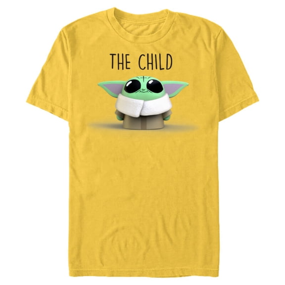Star Wars The Mandalorian The Child Emoticon - Short Sleeve Blended T-Shirt for Adults - Customized-Yellow