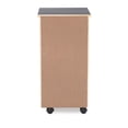 thumbnail image 3 of Pemberly Row Transitional Six Drawer Rolling Storage Cart in Gray Wood, 3 of 12