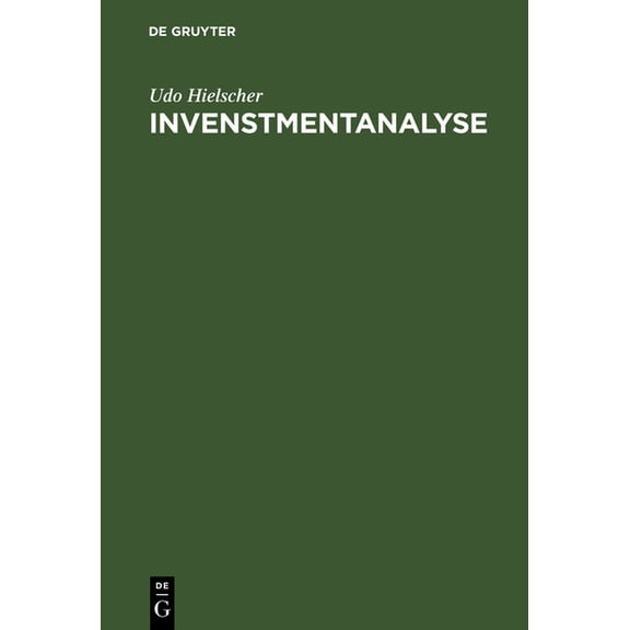 Invenstmentanalyse, (Hardcover)