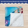 thumbnail image 5 of Kainsy Mermaid Blanket for Girls, Comfy Plush Flannel Fleece Throw Blanket Lightweight Warm Mermaid Blanket, Soft Fluffy Fuzzy Blanket for Boys and Girls Birthday Gifts(50"x60"), 5 of 7