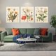 thumbnail image 3 of 3Pcs Flower Tapestry Wall Hanging - Wildflower Plant Floral Tapestry Identification Reference Chart Small Tapestry for Bedroom Living Room (Tapestry , 16 X 20 In) Ormromra CZJJ-ST19, 3 of 6