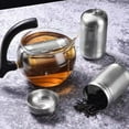 thumbnail image 3 of sweethay Infusor de té de acero inoxidable útil malla cilíndrica reutilizable condimentos filtros de café colador más empinado tetera Teteras 304, 3 of 6
