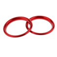 thumbnail image 2 of funtasica 4pcs Red Car Dashboard Air Vent Outlet Cover Sticker Fit for A3 S3, 2 of 9