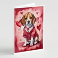 thumbnail image 6 of Beagle My Valentine Greeting Cards Pack of 8 7 in x 5 in, 6 of 28