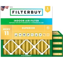 Filterbuy 30x30x2 MERV 11 Allergen Defense, Pleated HVAC AC Furnace Air Filters (5-Pack)