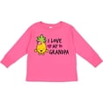 thumbnail image 3 of Inktastic I Love My Grandpa with Pineapple Girls Long Sleeve Toddler T-Shirt, 3 of 5