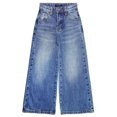 thumbnail image 1 of KIDSCOOL SPACE Girl Jeans,Kid Wide Leg Slim Fit Fashion Denim Jeans Pants,Light Blue,6-7 Years, 1 of 6