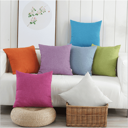 Home Decor Cushions Sofa Cushion Cover,Ymiko Solid Color Cotton Canvas Cushion Cover Home Decor Throw Pillow Case Lounge,Throw Pillow Cover ()