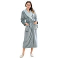thumbnail image 2 of Richie House Womens Soft Premium Flannel Fleece Bathrobe RHW2884, 2 of 6