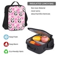 thumbnail image 5 of Pofeuu Funny Panda Draws A Heart Print Backpack Travel Backpacks With Lunch Bag Pencil Bag Set 3 pcs Set Cartoon Backpack, 5 of 7