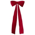 thumbnail image 3 of Christmas Extra Large Velvet Bow for Christmas Tree Topper & Holiday Decor,Giant Xmas Tree Toppers Bow,Oversized Red Velvet Bow for Tree,Wall,Window,Mantle Indoor Home Valentines Christmas Decoration, 3 of 8