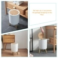 thumbnail image 5 of Supahbadd Tall Office Trash Can with Lid, White Bedroom Garbage Bin, ABS and PP Plastic Wastebasket, 5 of 6