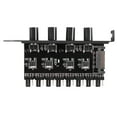 thumbnail image 4 of 2X Pc 8 Channels Fan Hub 4 Knob Cooling Fan Speed For Cpu Case Hdd Vga Pwm Fan Pci Bracket Power By 12V Fan Control, 4 of 5