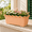 Brown Wave, variant on Rectangular Flower Pot with Wavy Ruffled Edge, Durable Plastic Window Planter Box for Indoor & Outdoor Use, Window Sill, Balcony & Garden