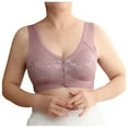 thumbnail image 1 of TSADFHJI Women's Open Front Trackless Underwire Plus Size Tank Bra Bras for Women Plus Size Blue with Matching Robe Women Bras Plus Size Women's Bras Crotchless Light Purple XXXXL, 1 of 5