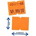 thumbnail image 5 of Perco 2 Line Fluorescent Red Labels - 10 Sleeve, 60,000 Blank Pricing Labels for Perco 2 Line Price and Date Guns, 5 of 6