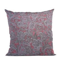 Plutus Brands Purple Lavender Elegance Paisley Luxury Throw Pillow