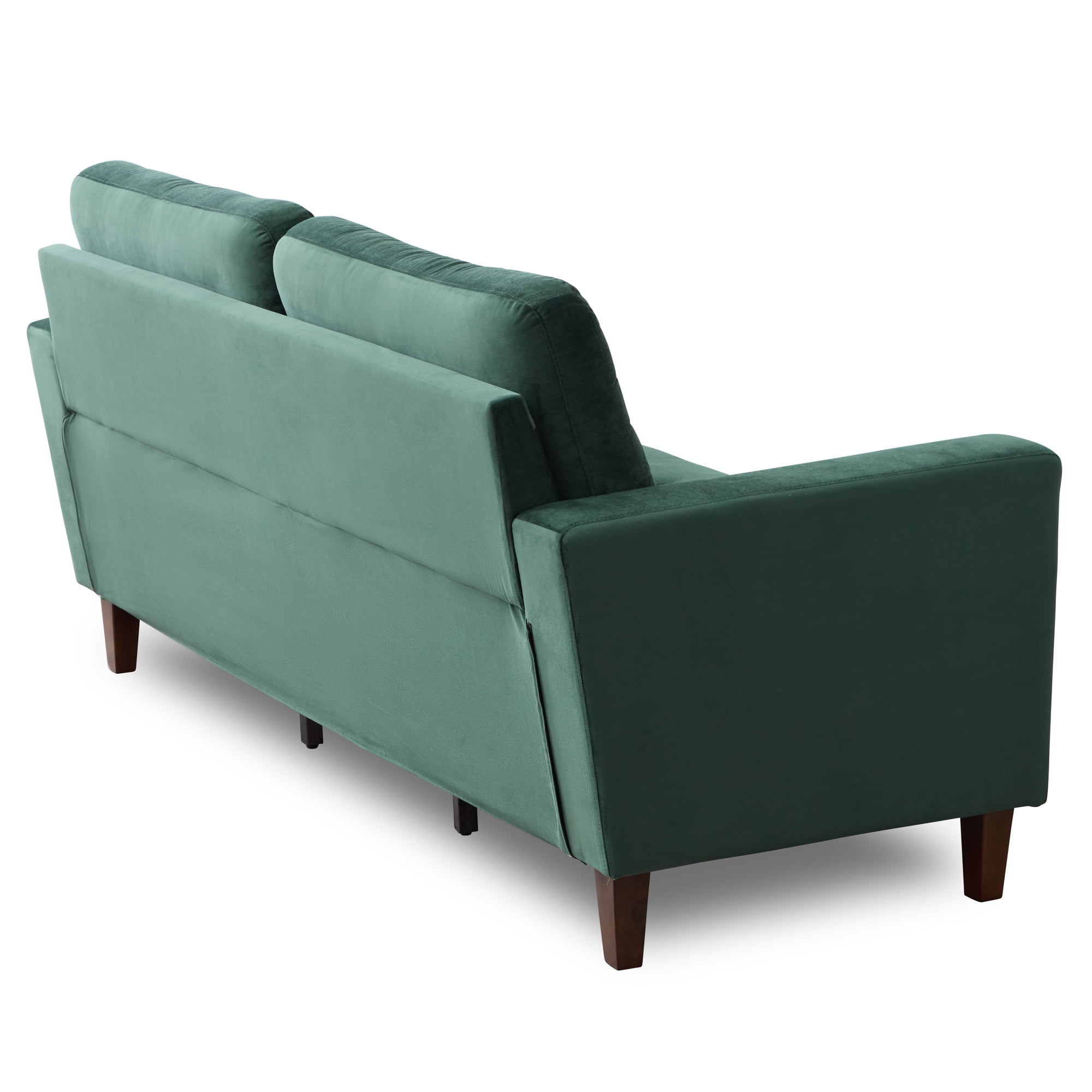 West elm green velvet couch deals
