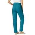 thumbnail image 2 of Woman Within Plus Size Straight-Leg Stretch Denim Five-Pocket Jeans, 2 of 3