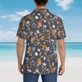 thumbnail image 6 of Xecao Wildflowers print Hawaiian shirt - a stylish short-sleeve button-down for men, perfect for casual beach and tropical outings., 6 of 9
