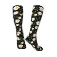 thumbnail image 2 of Knee High Socks for Men and Women, Daisy print Althletic Compression Socks, Support Long Tube Socks for Outdoor Sport, Calf Socks, High Stockings for Women Men, 2 of 7