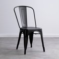 thumbnail image 4 of Heavenly Collection Black Metal Dining Chairs – Set of 4, Modern & Durable for Kitchen or Dining Room, 4 of 9