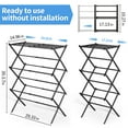 thumbnail image 3 of KK KINGRACK Clothes Drying Rack, Expandable & Collapsible Steel Laundry Drying Racks, Black, 3 of 8