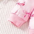 thumbnail image 4 of Eltusu Baby Girls Cotton Outfit Sets, Ruffle sleeve Two Pieces Long Sleeve Tops and Pants Set Pink Size 12-18 Months, 4 of 6