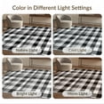 thumbnail image 7 of ODIKA 6'x9' Washable Area Rug Non-Slip, Easy Care, Door Welcome Gingham Checkered Plaid Symmetrical Frame Front for Family Room, Living Room, Master Bedroom, 7 of 7