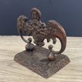 thumbnail image 6 of Vintage Bat Paperweight Figurine Solid Chinese Symbol of Luck Desk Decor Cultural Ornament, 6 of 6