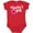 Red, variant on Inktastic Valentine's Day Daddy's Girl with Heart Girls Baby Bodysuit
