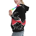 thumbnail image 2 of Kdxio Animal Bulldog French Print Womens Oversized Hoodies Sweatshirts Hooded Pullover Tops Sweaters Casual-Large, 2 of 7