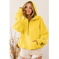 thumbnail image 5 of Redhotype Versatile Yellow Hoodie: Kangaroo Pkt, Zip, Chic Fit for Women!, 5 of 8