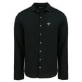 thumbnail image 2 of Men's Cutter & Buck Black New Orleans Saints Knitted Advantage Tri-Blend Eco Soft Pique Long Sleeve Button-Up Shirt, 2 of 3