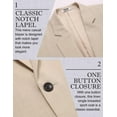 thumbnail image 6 of COOFANDY Men Linen Cotton Sport Coats Casual Blazer Dress Formal Jacket Lightweight Blazer Slim Fit Suit Jacket, 6 of 10