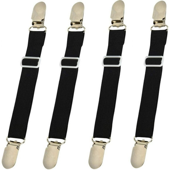 LAICAIW Elastic Bed Mattress Sheet Clips, Grippers Straps Suspender Fasteners Holder