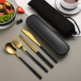 thumbnail image 2 of Ensemble de Couverts Pratiques de Qualité Alimentaire 1 Ensemble de Couverts Réutilisables pour Camping Portable Kit de Couverts Réutilisables, 2 of 4