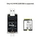 thumbnail image 5 of Carcasa Externa para SSD M.2 NVME, USB 3.2 Gen2, 10 Gbps, Tipo A + Tipo C, Compatible con para SSD M.2 NVME 2230, 5 of 5